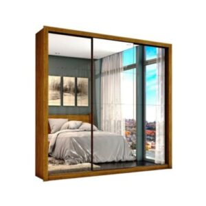 Guarda-Roupa Veneza Gold c/ espelho 3 portas e 4 gaveta E