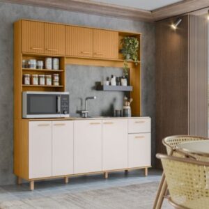 Armário Kit de Cozinha Núria 9 Portas 1 Gaveta E