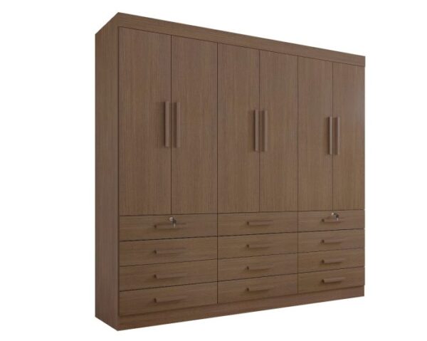 Guarda-Roupa Mônaco 6 portas e 12 gavetas E - Image 4