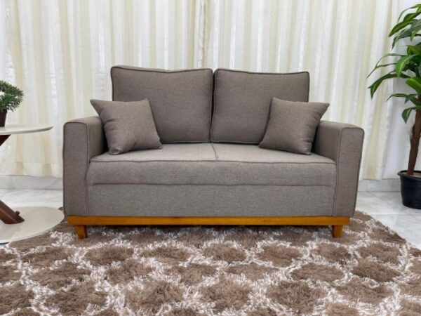 Sofá 2 lugares Slim 1.40m – Linho E - Imagem 3