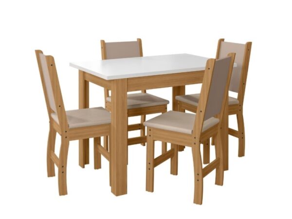 Mesa de Jantar Bellagio Com 4 Cadeiras Clara E - Imagem 2