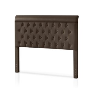 Cabeceira Casal Capri 140 Veludo Suede EN