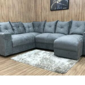 Conj Estof Canto Alice 2x3Lg Veludo EN