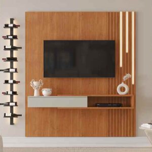 Home Napoli 100% MDF com LED - 1,82m Tv65''