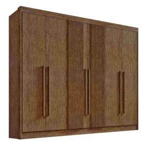 Guarda-roupa Athos 6P Ripado EN