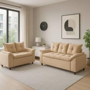 Sofá Veneza Soft 2x3Lgs Veludo EN