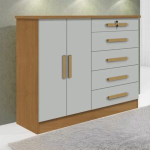 Cômoda New Athos 100% MDF - Com Chave