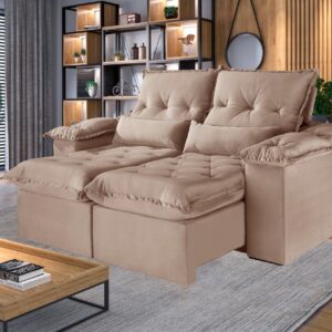 Sofá Retrátil e Reclinável Ouro Preto 290 2x120 EN