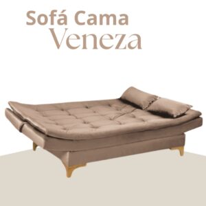 Sofá Cama Veneza Tec 194 Veludo EN